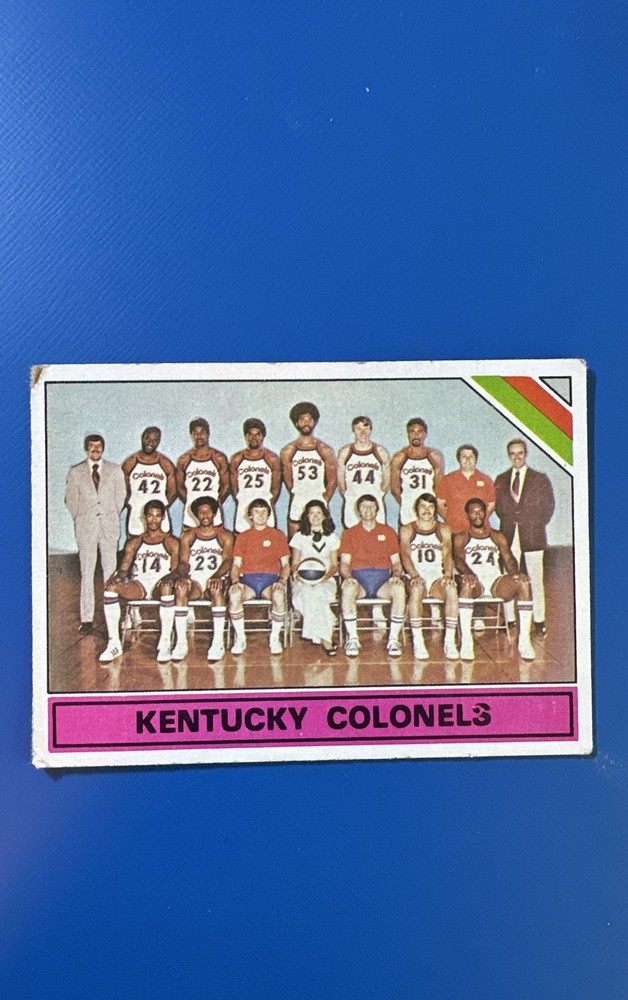 1975-76 Topps – Team Checklist Kentucky Colonels #323