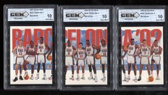 3 Card Barcelona Set 1991-92 Skybox Dream Team USA Michael Jordan GEM MINT 10