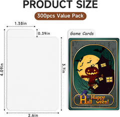 300PCS Trading Card Dividers Blank Tab Separators for TCG Sports Card Storage