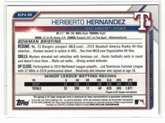 2021 1st Bowman SAPPHIRE Edition RC AUTO Heriberto Hernandez! Rookie! Autograph!