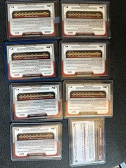 YASMANY TOMAS 2015 1st BOWMAN CHROME REFRACTOR 8 Card LOT RC AUTOs