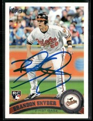 Brandon Guyer 2011 Topps RC #213 Signed IP Auto