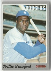 1970 TOPPS #34 WILLIE CRAWFORD LOS ANGELES DODGERS