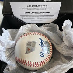 2026 Fanatics Under Wraps Autographed MLB Baseball Gunnar Henderson Orioles