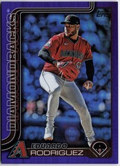 2025 Topps #661 Eduardo Rodriguez Purple Rainbow Foil #/250