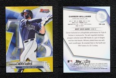 2025 Bowman&rsquo;s Best Top Prospects Yellow Refractor 11/75 Carson Williams 1mw4