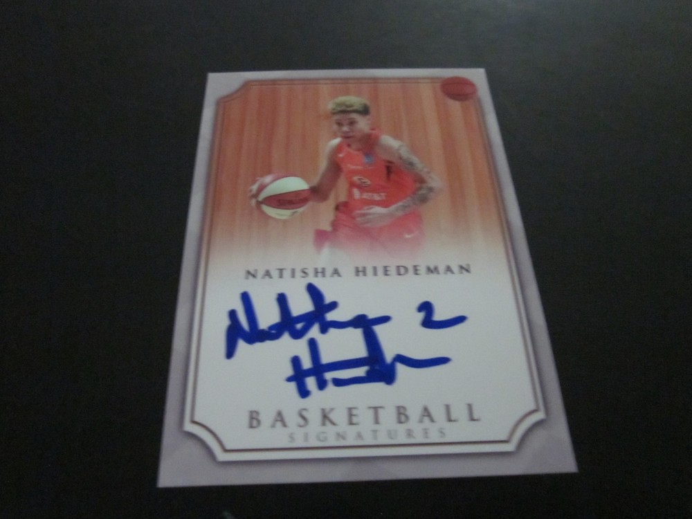 NATISHA HIEDEMAN SIGNED AUTO CONNECTICUT SUN CARD WNBA LYNX STORM