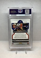 2021 Panini Prizm Rhamondre Stevenson Black & White Checker Rookie #367 PSA 10