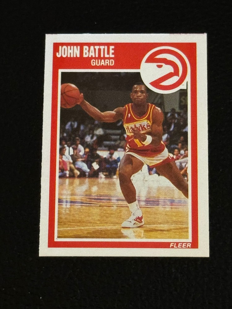 1989-90 Fleer – John Battle #1 (RC)