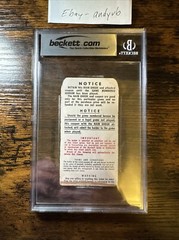 Pair Of 1951 World Series Game 2 Ticket Stubs BVG BGS 5 Mantle First Hit Injured