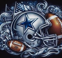 2 Dallas Cowboys Flag / Helmet Design Waterproof Vinyl STICKERS 4.3×4 Car Decals