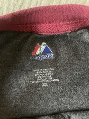 Arizona Coyotes NHL Men&rsquo;s 2XL Majestic Long Sleeve Shirt Charcoal Grey Sewn Grap
