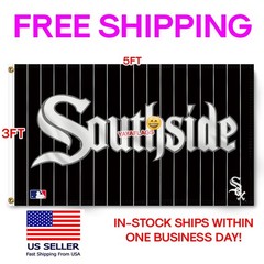 Chicago White Sox 3×5 ft Flag SOUTHSIDE Wall Decor Banner FREE Shipping