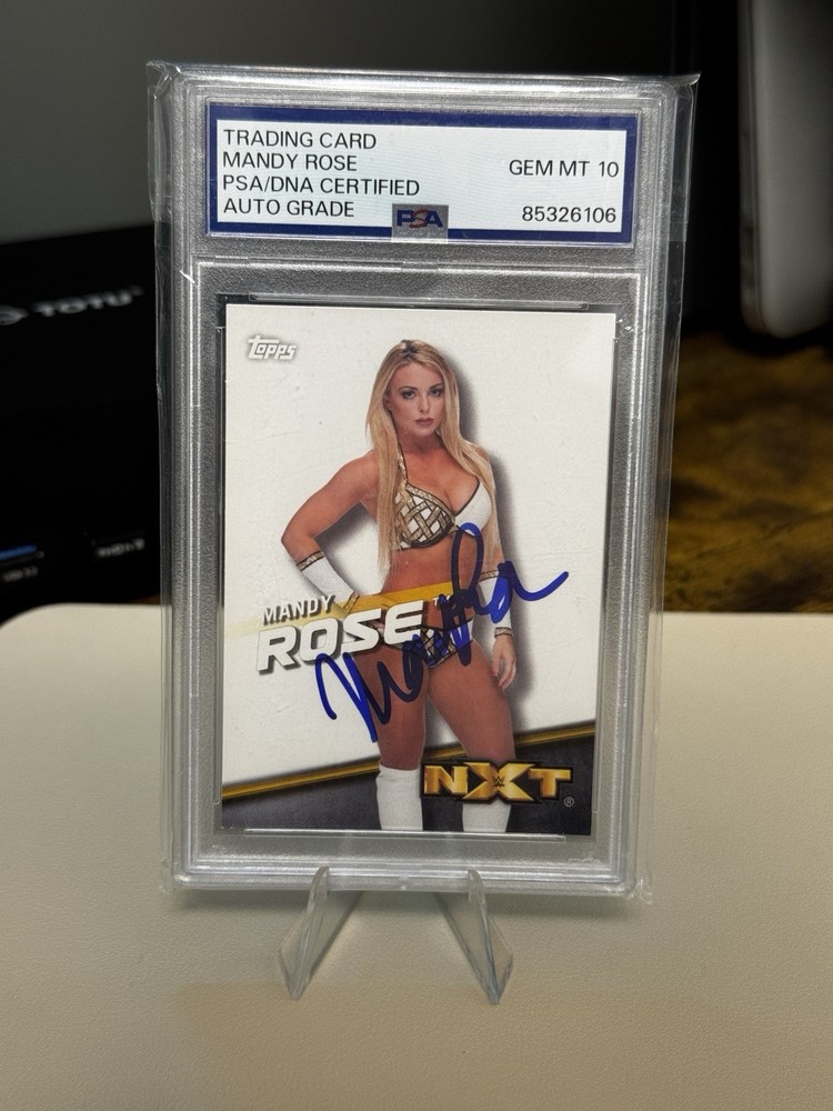 Mandy Rose Rookie Signed 2016 Topps NXT WWE Wrestling #43 PSA 10 GEM AUTO
