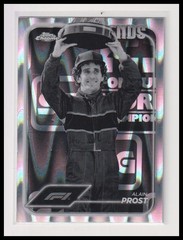 2024 Topps Chrome Formula 1 #195 Alain Prost Black And White RayWave Refractors