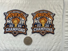(2) New York Knicks Embroidered Iron On Patches Patch Lot 3”. 2.5”