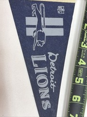 Vintage Detroit Lions Michigan Nfl Football MINI Pennant 4×9 Inches