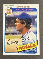 George Brett~Lot of 3~1980 Topps Burger King #13~1981 Topps #700~1982 Topps #201