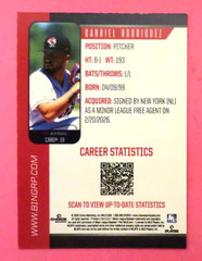 2026 Choice, Binghamton Rumble Ponies – GABRIEL RODRIGUEZ