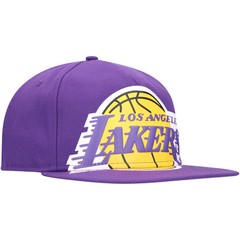 Men&rsquo;s New Era Purple Los Angeles Lakers Oversized Puff Print Logo Golfer