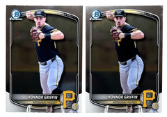 Lot (x2) 2025 Bowman Draft – Chrome Konnor Griffin #BDC-102 (RC)