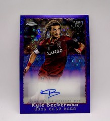 2025 Topps Chrome MLS Kyle Beckerman Purple Donut Holes Auto# 31/75 NFA-KB RSL