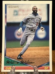 1994 Topps Gold #698 Willie Wilson Chicago Cubs Baseball Card