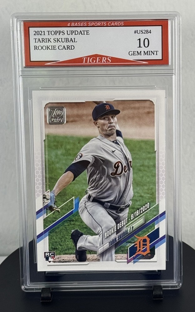 2021 Topps Update Tarik Skubal Detroit Tigers Rookie Card Graded Gem Mint 10