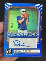 Brock Porter Auto /75 Blue Foil Signature Series – 2026 Donruss Baseball SS-BP