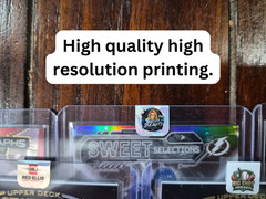 Card Toploader Stickers, Top Loader Labels, Advertising Stickers, Custom Logo