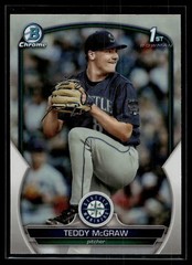 Teddy McGraw 2023 Bowman Draft Chrome 1st Refractor A Card #BDC-73