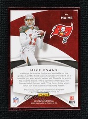 2015 Panini Luxe Memorabilia 2/99 Mike Evans #MA-ME Auto 12×6
