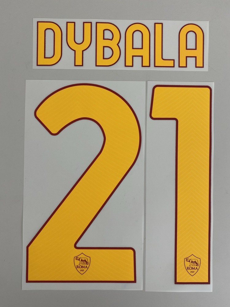 2022/23 AS ROMA #21 DYBALA HOME NAME & NUMBER