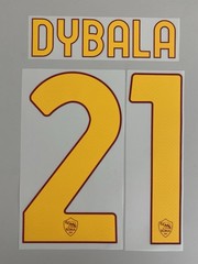 2022/23 AS ROMA #21 DYBALA HOME NAME & NUMBER