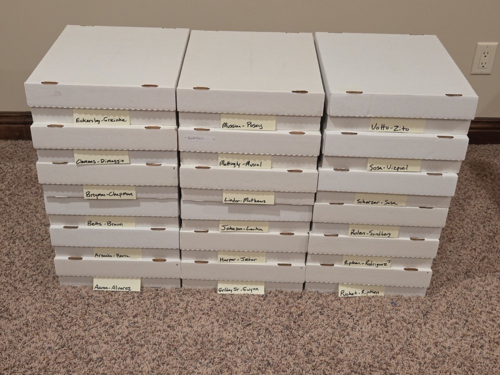250 Count Baseball Card Team Lot. 100% Current/Prior Stars & HOF; PICK YOUR TEAM