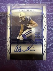 Alec Pierce 2022 Leaf Trinity Clear BLUE 32/49 #CA-AP1 ROOKIE AUTO