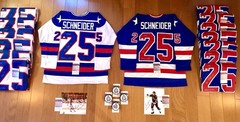 BUZZ SCHNEIDER AUTOGRAPHED 1980 USA OLYMPIC ICE HOCKEY JERSEY JSA AUTHENTICATED