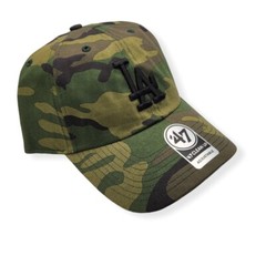 &rsquo;47 Los Angeles Dodgers Clean Up Unwashed Camo Adjustable Strap Hat Dad Cap