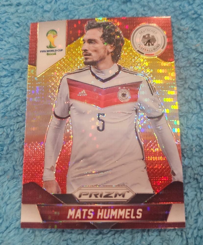 2014 Panini Prizm World Cup Yellow Red Pulsar Mats Hummels Germany #84