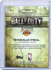 2025-26 Topps Chrome Shaquille O&rsquo;Neal Ball of Duty Refractor #BD-18 Lakers