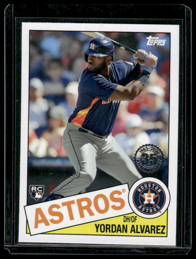 2020 Topps Update #85TB-18 Yordan Alvarez 1985 Topps Baseball 35th Anniversary