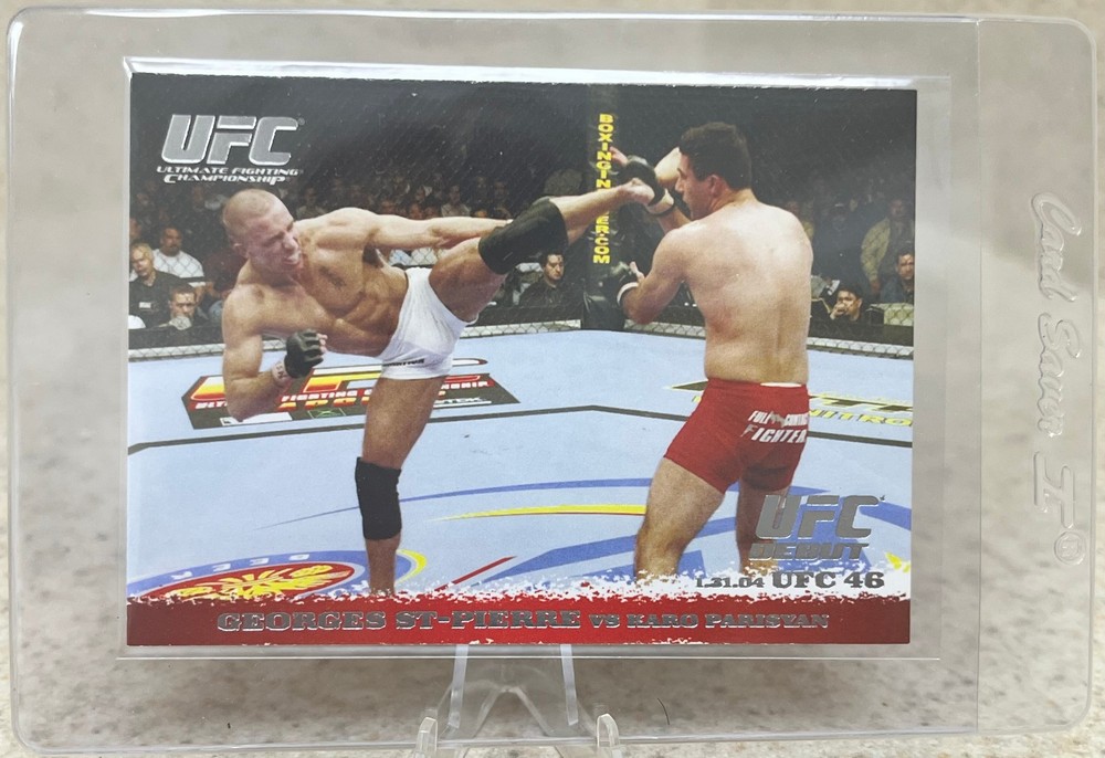 2009 Topps UFC Round 1 – Georges St-Pierre, Karo Parisyan #17 (RC) george