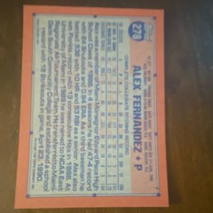 Topps 40th Anniversary 1990 Alex Fernandez Chicago White Sox Draft Pick #278