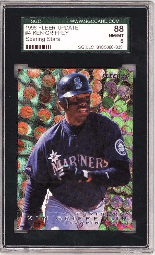 1996 FLEER UPDATE KEN GRIFFEY JR. #4 SOARING STARS SGC 88 NM/MT FREE SHIPPING!