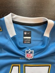 San Diego Chargers Philip Rivers 17 Nike Baby Blue Jersey XS + Navy Beanie