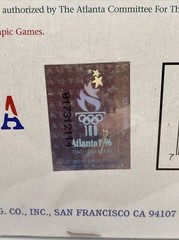 Vintage Emerson USA 1996 Centennial Olympic Games Flag Banner 3 Ft X 5 Ft NEW