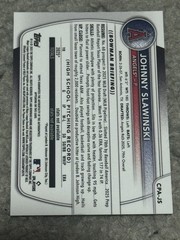 2025 Bowman Draft – Chrome Prospect Auto Johnny Slawinski True purple /250