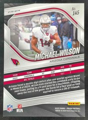 2025 Panini Prizm Black Shimmer Prizm #145 Michael Wilson 1/1