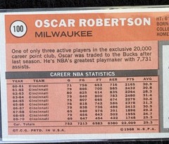 1970-71 Topps – Oscar Robertson #100