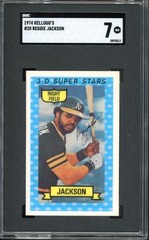 1974 Kelloggs #20 Reggie Jackson SGC 7 Vintage HOF Baseball Card (2813)